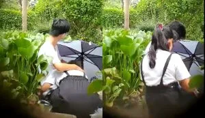 ဘဲကိုပုလွေကုန်းမှုတ်ပေးနေတဲ့ ကောင်မလေး(ချောင်းရိုက်)