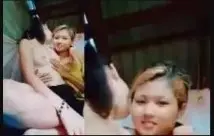 နှစ်ယောက်လုံးချစ်စရာလေး မိန်းကလေးချင်း နို့စို့