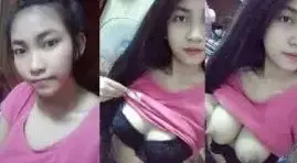 နို့နဲ့စောက်ဖုတ်ကို ပုံစံမျိုးစုံလုပ်ပြနေတဲ့ အထန်စော်လေး